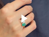 TOI ET MOI emerald ring