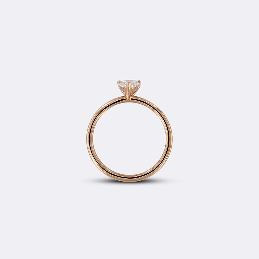 PEAR SOLITAIRE ring